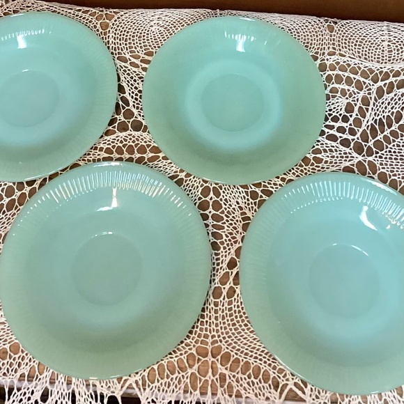 Fire King Jadeite Tea Cup & Saucer (set of 4) - Picture 4 of 7